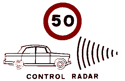 Peugeot 404 am Verkehrszeichen